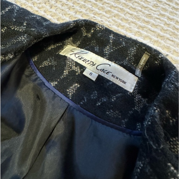 Vintage Kenneth Cole New York Wool Blend Leopard Print Coat - Picture 10 of 12